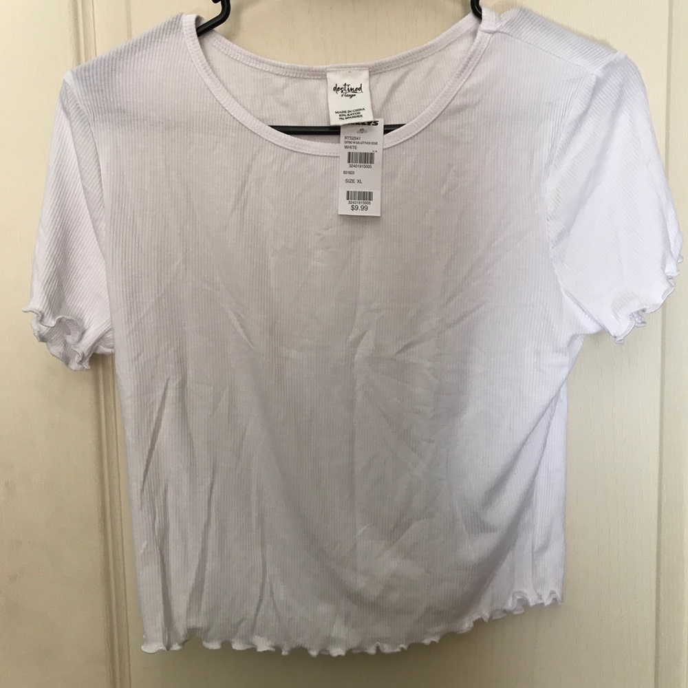 White crop top